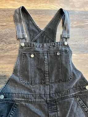 We The Free Black Denim Overalls - Classic Workwear Look